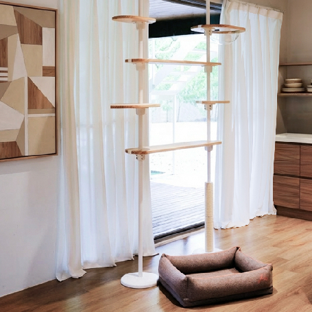 木質系精選款＋四季水洗寵物床｜喵豪宅推薦組合